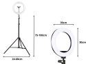 Lampa pierścieniowa led rgb ring + uchwyt na telefon + regulowany statyw