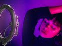 Lampa pierścieniowa led rgb ring + uchwyt na telefon + regulowany statyw