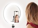 Lampa pierścieniowa led rgb ring + uchwyt na telefon + regulowany statyw