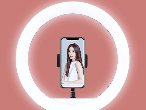 Lampa pierścieniowa led ring + uchwyt na telefon + statyw 100cm 3 odcienie Lampa pierścieniowa led ring + uchwyt na telefon + statyw 100cm 3 odcienie