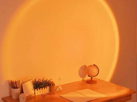 Projektor lampa lampka zachód wschód imitacja słońca led rgb usb + pilot Projektor lampa lampka zachód wschód imitacja słońca led rgb usb + pilot