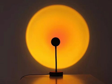 Projektor lampa lampka zachód wschód imitacja słońca led rgb usb + pilot Projektor lampa lampka zachód wschód imitacja słońca led rgb usb + pilot