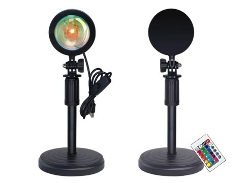 Projektor lampa lampka zachód wschód imitacja słońca led rgb usb + pilot Projektor lampa lampka zachód wschód imitacja słońca led rgb usb + pilot