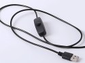 Projektor lampka zachód wschód imitacja słońca metalowa led rgb usb + pilot