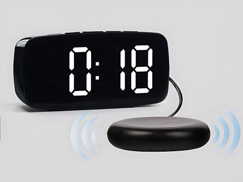 Budzik zegar elektroniczny z padem wibracyjnym led alarm cyfrowy sieciowy Budzik zegar elektroniczny z padem wibracyjnym led alarm cyfrowy sieciowy
