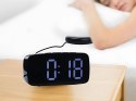 Budzik zegar elektroniczny z padem wibracyjnym led alarm cyfrowy sieciowy