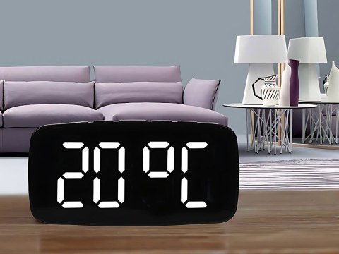 Budzik zegar elektroniczny z padem wibracyjnym led alarm cyfrowy sieciowy Budzik zegar elektroniczny z padem wibracyjnym led alarm cyfrowy sieciowy