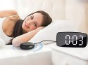 Budzik zegar elektroniczny z padem wibracyjnym led alarm cyfrowy sieciowy