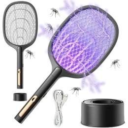 Elektryczna łapka packa na muchy komary ćmy owady z lampą uv z podstawką