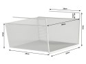 Kosz koszyk metalowy podwieszany półka kuchenna wisząca organizer pod półkę