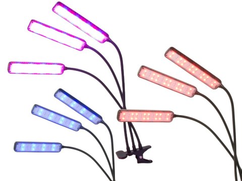 Lampa do roślin led usb uprawy wzrostu panel grow light timer klips kwiatów Lampa do roślin led usb uprawy wzrostu panel grow light timer klips kwiatów