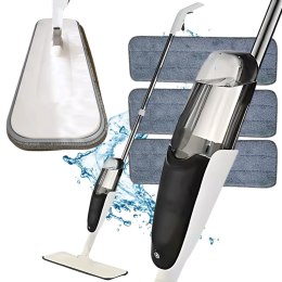 Mop płaski ze spryskiwaczem długi 120cm 350ml +3 szt wkładów z mikrofibry