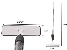 Mop płaski ze spryskiwaczem długi 120cm 350ml +3 szt wkładów z mikrofibry