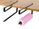 Uchwyt wieszak na ręcznik papierowy kuchenny wsuwany metalowy mat loft