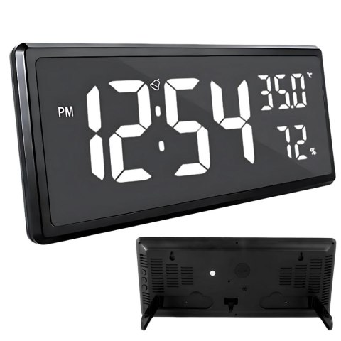 Zegar budzik elektroniczny cyfrowy led stojący wiszący temperatura wilgoć Zegar budzik elektroniczny cyfrowy led stojący wiszący temperatura wilgoć
