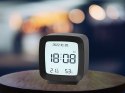 Zegar budzik z datą i temperaturą z funkcją drzemki lcd wilgoć w powietrzu