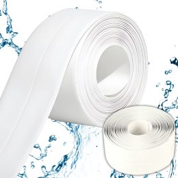 Biała taśma uszczelniająca do łazienki ściany wanny zlewu 3m mocny klej pvc