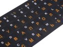 Naklejki nakładki nalepki na klawiaturę laptopa pc qwerty cyrlica 11x13mm