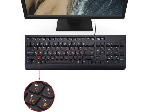 Naklejki nakładki nalepki na klawiaturę laptopa pc qwerty cyrlica 11x13mm Naklejki nakładki nalepki na klawiaturę laptopa pc qwerty cyrlica 11x13mm