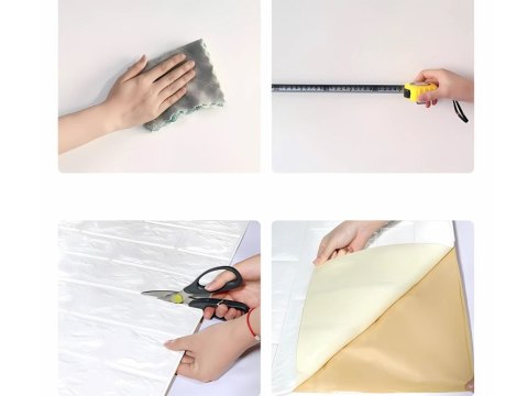 Panele ścienne 3d cegła biała tapeta samoprzylepne dekoracyjna piankowa Panele ścienne 3d cegła biała tapeta samoprzylepne dekoracyjna piankowa