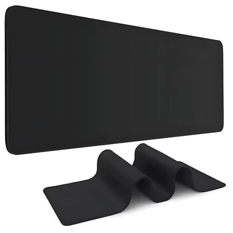 Podkładka gamingowa pod mysz klawiaturę xxl 90x40 cm antypoślizgowa czarna Podkładka gamingowa pod mysz klawiaturę xxl 90x40 cm antypoślizgowa czarna