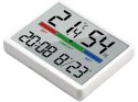 STACJA POGODY TERMOMETR HIGROMETR LCD ZEGAR DATA WILGOTNOŚĆ TEMPERATURA