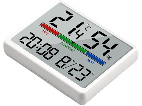 STACJA POGODY TERMOMETR HIGROMETR LCD ZEGAR DATA WILGOTNOŚĆ TEMPERATURA STACJA POGODY TERMOMETR HIGROMETR LCD ZEGAR DATA WILGOTNOŚĆ TEMPERATURA