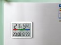 STACJA POGODY TERMOMETR HIGROMETR LCD ZEGAR DATA WILGOTNOŚĆ TEMPERATURA