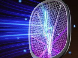 Elektryczna łapka na muchy komary owady uv z podstawką lampa owadobójcza