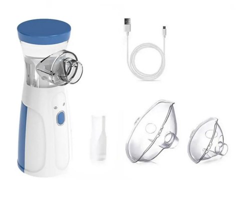 Inhalator nebulizator siateczkowy mesh przenośny bezprzewodowy cichy maska Inhalator nebulizator siateczkowy mesh przenośny bezprzewodowy cichy maska