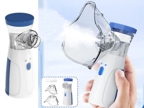 Inhalator nebulizator siateczkowy mesh przenośny bezprzewodowy cichy maska Inhalator nebulizator siateczkowy mesh przenośny bezprzewodowy cichy maska