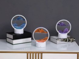 Lampa piaskowa 3d ruchomy dynamiczny piasek dekoracyjna biurko usb led rgb