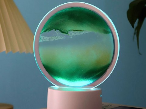 Lampa piaskowa 3d ruchomy dynamiczny piasek dekoracyjna biurko usb led rgb Lampa piaskowa 3d ruchomy dynamiczny piasek dekoracyjna biurko usb led rgb