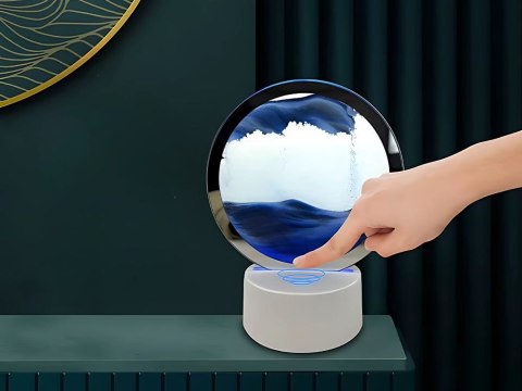 Lampa piaskowa 3d ruchomy dynamiczny piasek dekoracyjna biurko usb led rgb Lampa piaskowa 3d ruchomy dynamiczny piasek dekoracyjna biurko usb led rgb