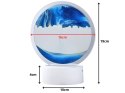 Lampa piaskowa 3d ruchomy dynamiczny piasek dekoracyjna biurko usb led rgb