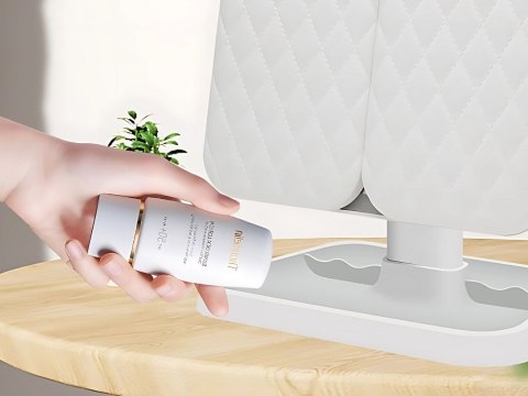 Lusterko kosmetyczne podświetlane led rozkładane do makijażu usb 3 barwy Lusterko kosmetyczne podświetlane led rozkładane do makijażu usb 3 barwy