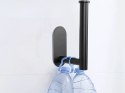 Uchwyt na papier toaletowy wc samoprzylepny bez wiercenia czarny loft metal