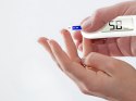 Glukometr cyfrowy zestaw lcd 50 pasków 50 lancetów test cukru we krwi