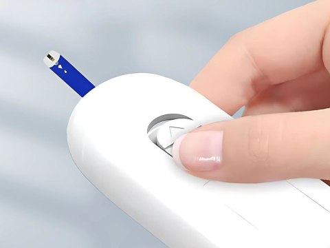 Glukometr cyfrowy zestaw lcd 50 pasków 50 lancetów test cukru we krwi Glukometr cyfrowy zestaw lcd 50 pasków 50 lancetów test cukru we krwi
