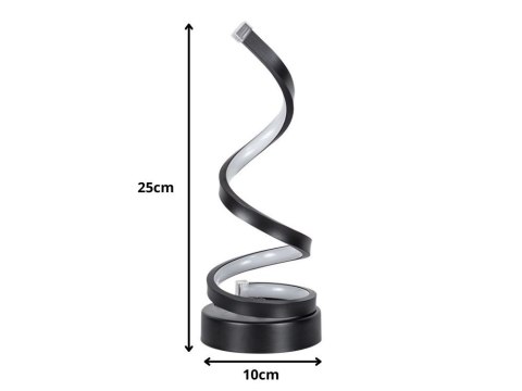 Lampa spiralna led biurkowa stołowa 3 barwy światła usb regulacja jasności Lampa spiralna led biurkowa stołowa 3 barwy światła usb regulacja jasności