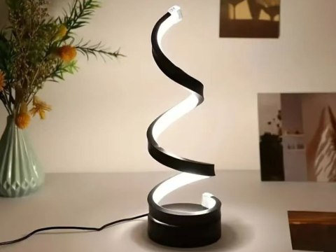 Lampa spiralna led biurkowa stołowa 3 barwy światła usb regulacja jasności Lampa spiralna led biurkowa stołowa 3 barwy światła usb regulacja jasności