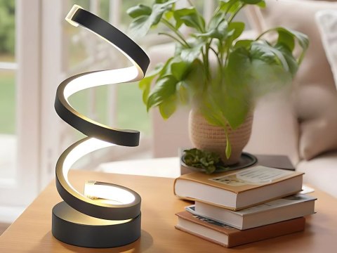 Lampa spiralna led biurkowa stołowa 3 barwy światła usb regulacja jasności Lampa spiralna led biurkowa stołowa 3 barwy światła usb regulacja jasności