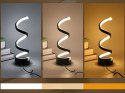 Lampa spiralna led biurkowa stołowa 3 barwy światła usb regulacja jasności