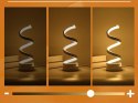 Lampa spiralna led biurkowa stołowa 3 barwy światła usb regulacja jasności