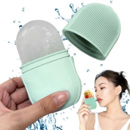 Masażer lodowy ice roller do twarzy silikonowy łagodzący wygładzający