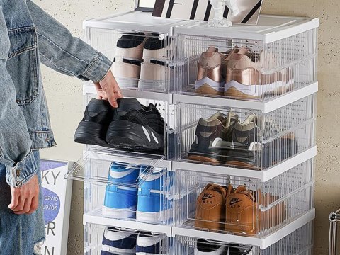 Półka na buty obuwie organizer szafka piętrowa stojak regał 5 poziomów duży Półka na buty obuwie organizer szafka piętrowa stojak regał 5 poziomów duży