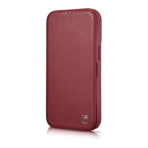 SKÓRZANE ETUI IPHONE 14 PRO Z KLAPKĄ MAGNETYCZNE MAGSAFE CE PREMIUM LEATHER BORDOWY SKÓRZANE ETUI IPHONE 14 PRO Z KLAPKĄ MAGNETYCZNE MAGSAFE CE PREMIUM LEATHER BORDOWY