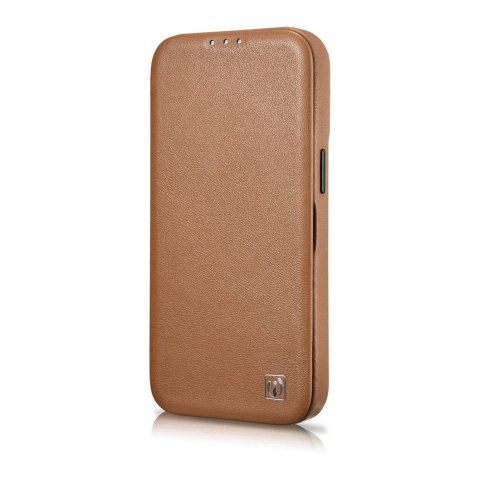 SKÓRZANE ETUI IPHONE 14 PRO Z KLAPKĄ MAGNETYCZNE MAGSAFE CE PREMIUM LEATHER JASNY BRĄZ SKÓRZANE ETUI IPHONE 14 PRO Z KLAPKĄ MAGNETYCZNE MAGSAFE CE PREMIUM LEATHER JASNY BRĄZ