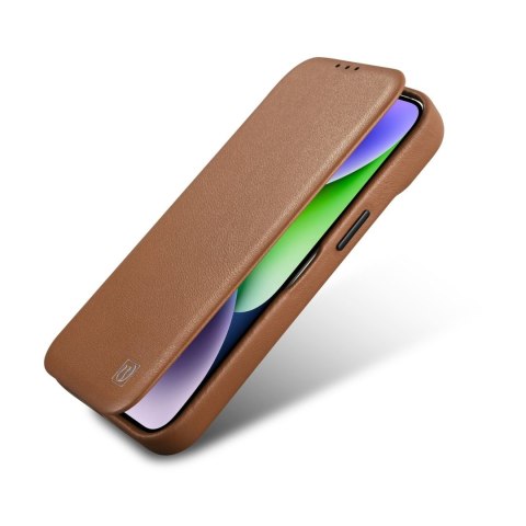 SKÓRZANE ETUI IPHONE 14 PRO Z KLAPKĄ MAGNETYCZNE MAGSAFE CE PREMIUM LEATHER JASNY BRĄZ SKÓRZANE ETUI IPHONE 14 PRO Z KLAPKĄ MAGNETYCZNE MAGSAFE CE PREMIUM LEATHER JASNY BRĄZ