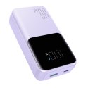 MINI POWERBANK 20000MAH Z WBUDOWANYMI KABLAMI JR-PBC07 30W JASNO FIOLETOWY